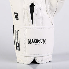 Luva de Boxe e Muay Thai MXM Inverse - Cor White/Black - Power Face