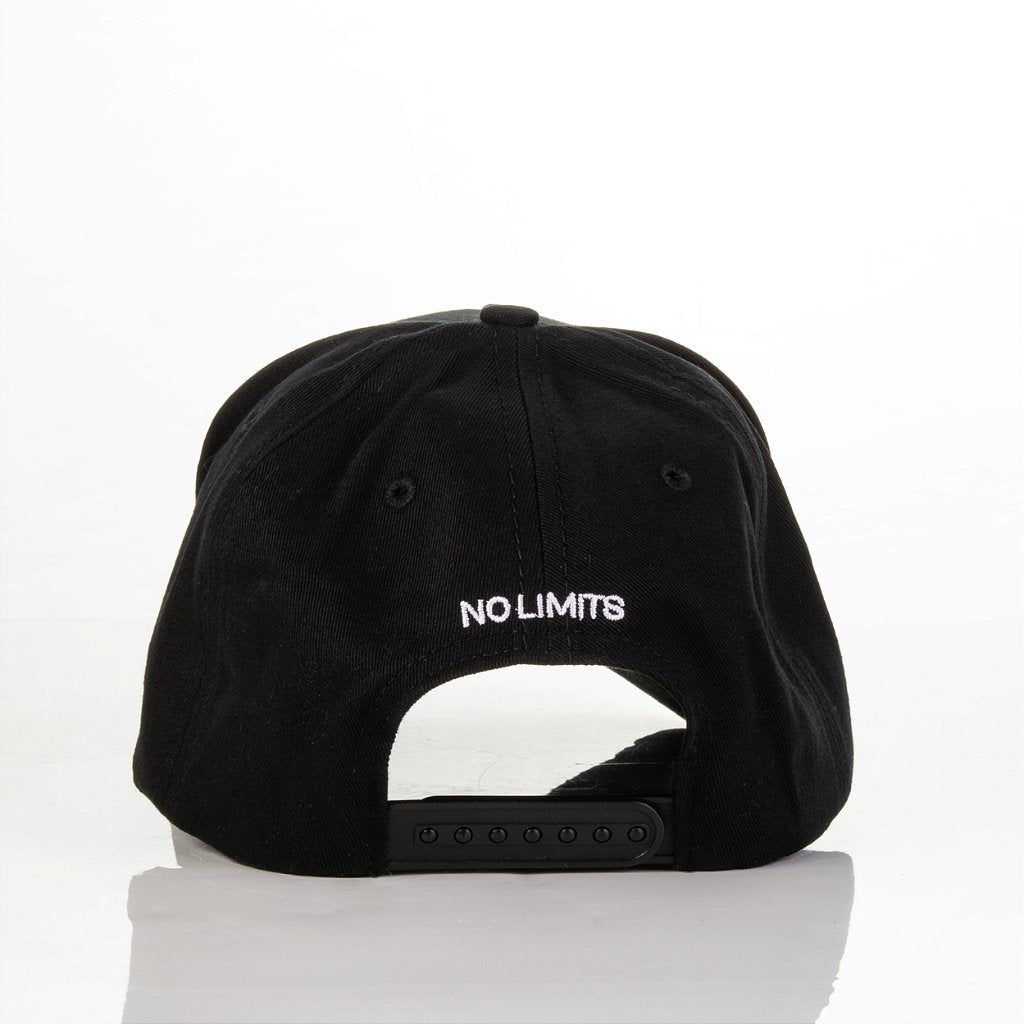 Boné Maximum Preto Logo Branco Silk