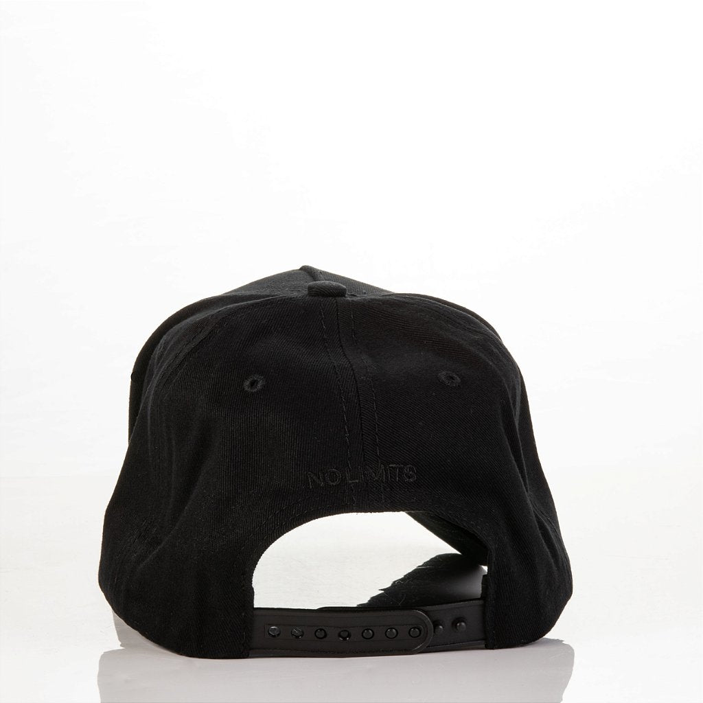 Boné Maximum Preto Logo Preto Silk