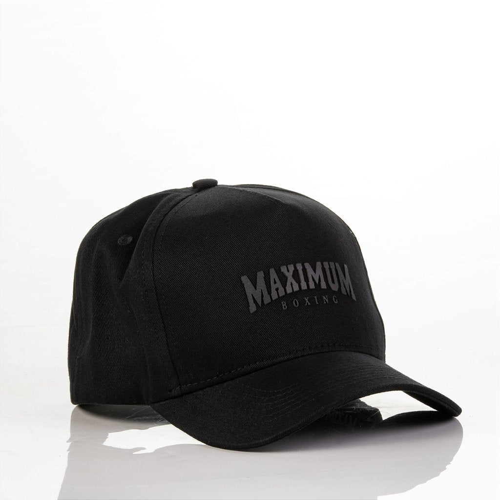 Boné Maximum Preto Logo Preto Silk