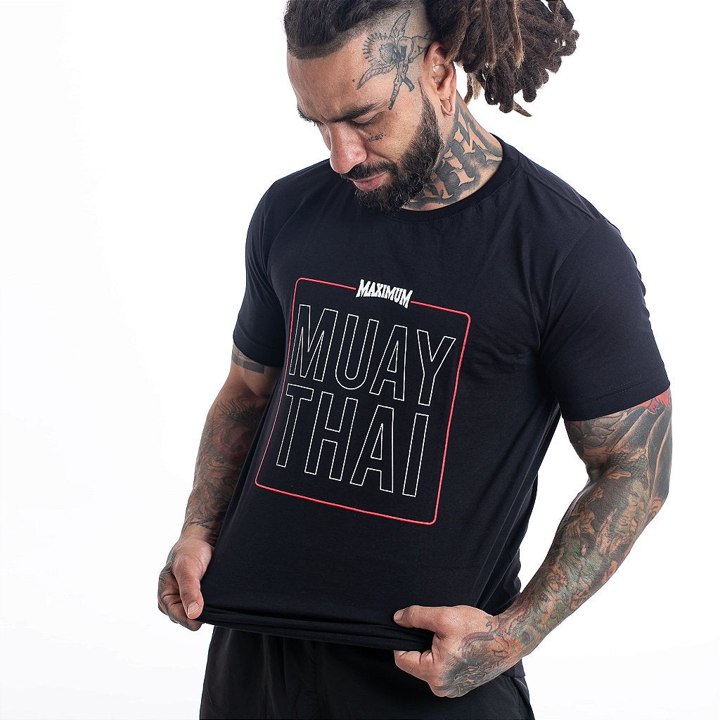 Camiseta Muay Thai Preta - Maximum