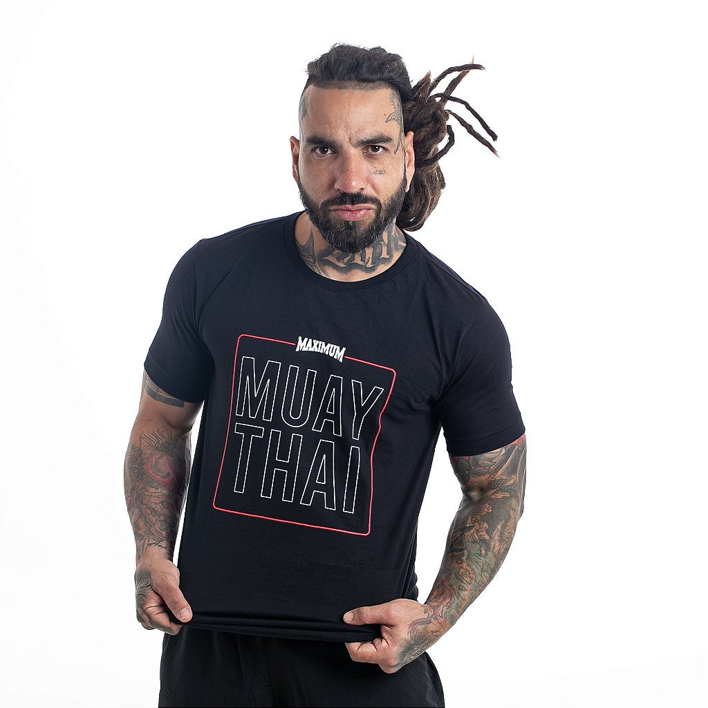 Camiseta Muay Thai Preta - Maximum