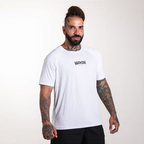 Camiseta Treino Fitness Dry Fit Detalhes Maximum Branco