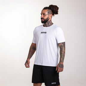Camiseta Treino Fitness Dry Fit Detalhes Maximum Branco