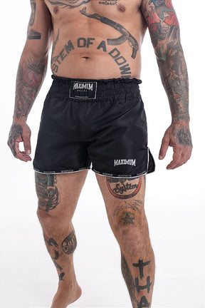 Shorts de Muay Thai Maximum Liso Preto