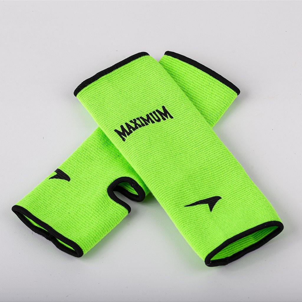 Tornozeleira Maximum Muay Thai, Kickboxing e MMA Verde Neon - PAR