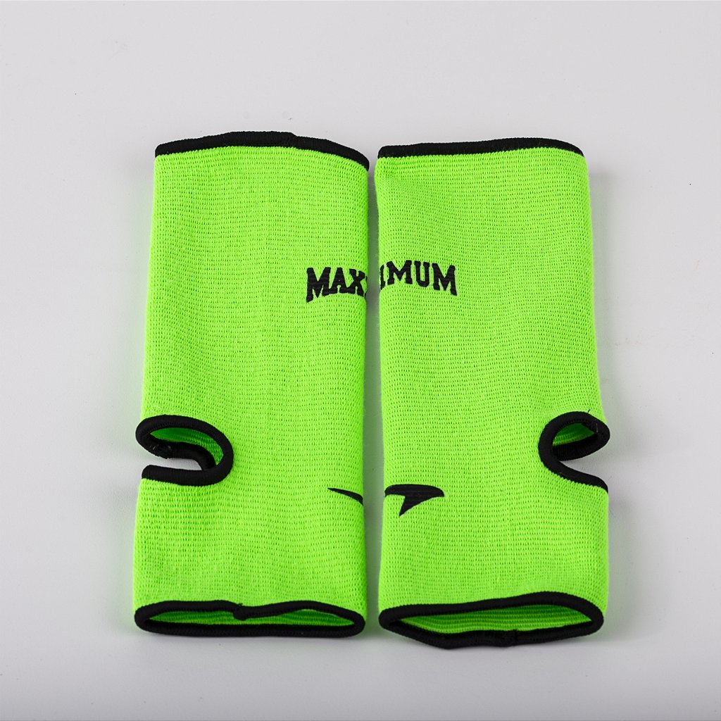 Tornozeleira Maximum Muay Thai, Kickboxing e MMA Verde Neon - PAR