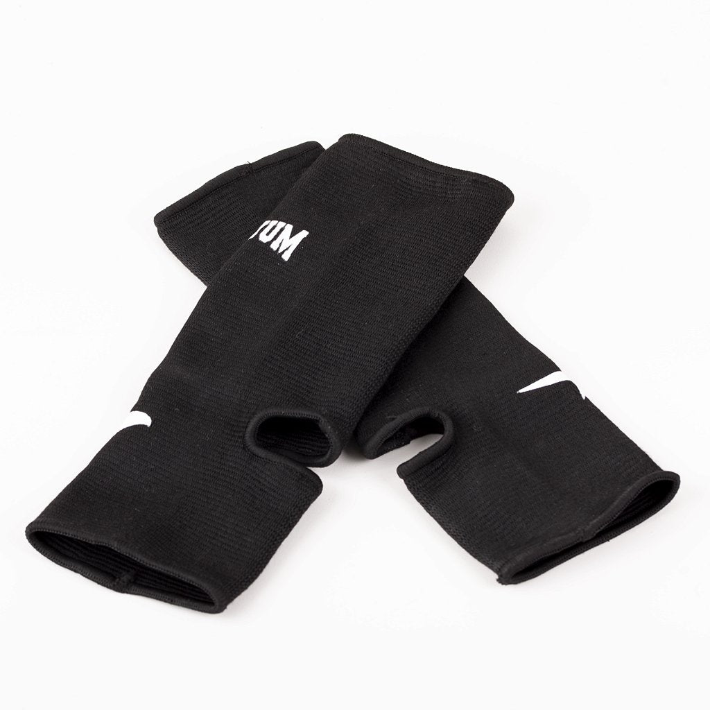 Tornozeleira Muay Thai e Kickboxing Preta - PAR