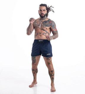 Shorts de Muay Thai Maximum Liso Azul Marinho