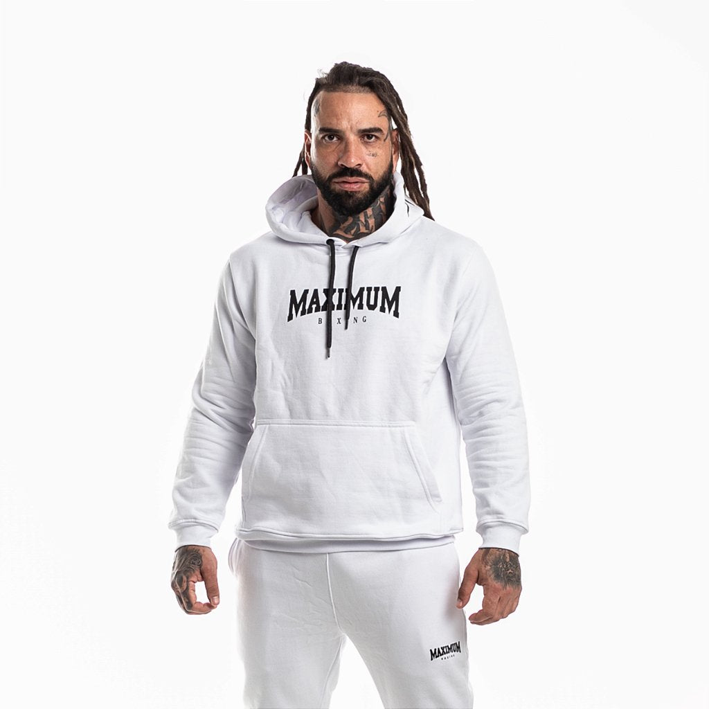 Blusa de Moletom Maximum Canguru - Branco