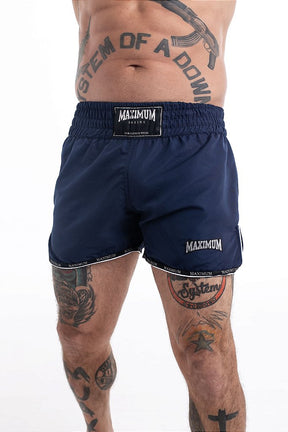 Shorts de Muay Thai Maximum Liso Azul Marinho