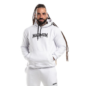 Blusa de Moletom Maximum Canguru - Branco