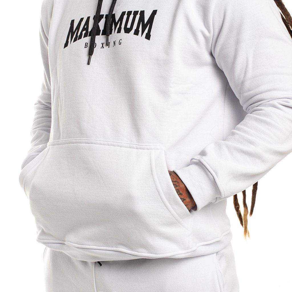 Blusa de Moletom Maximum Canguru - Branco