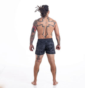 Shorts de Muay Thai Maximum Camuflado Preto