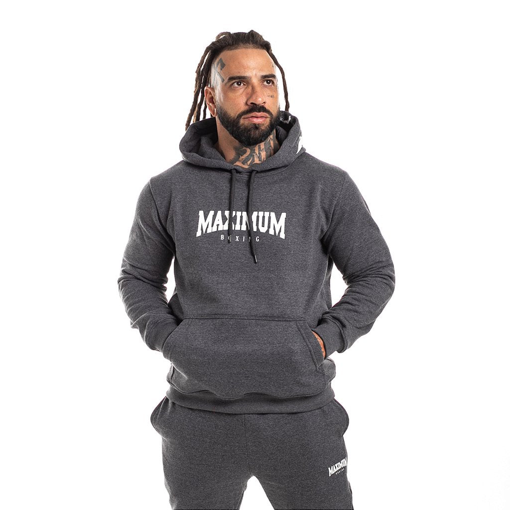 Blusa de Moletom Maximum Canguru - Cinza