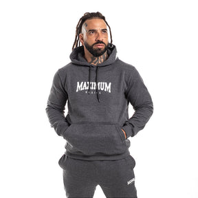 Blusa de Moletom Maximum Canguru - Cinza