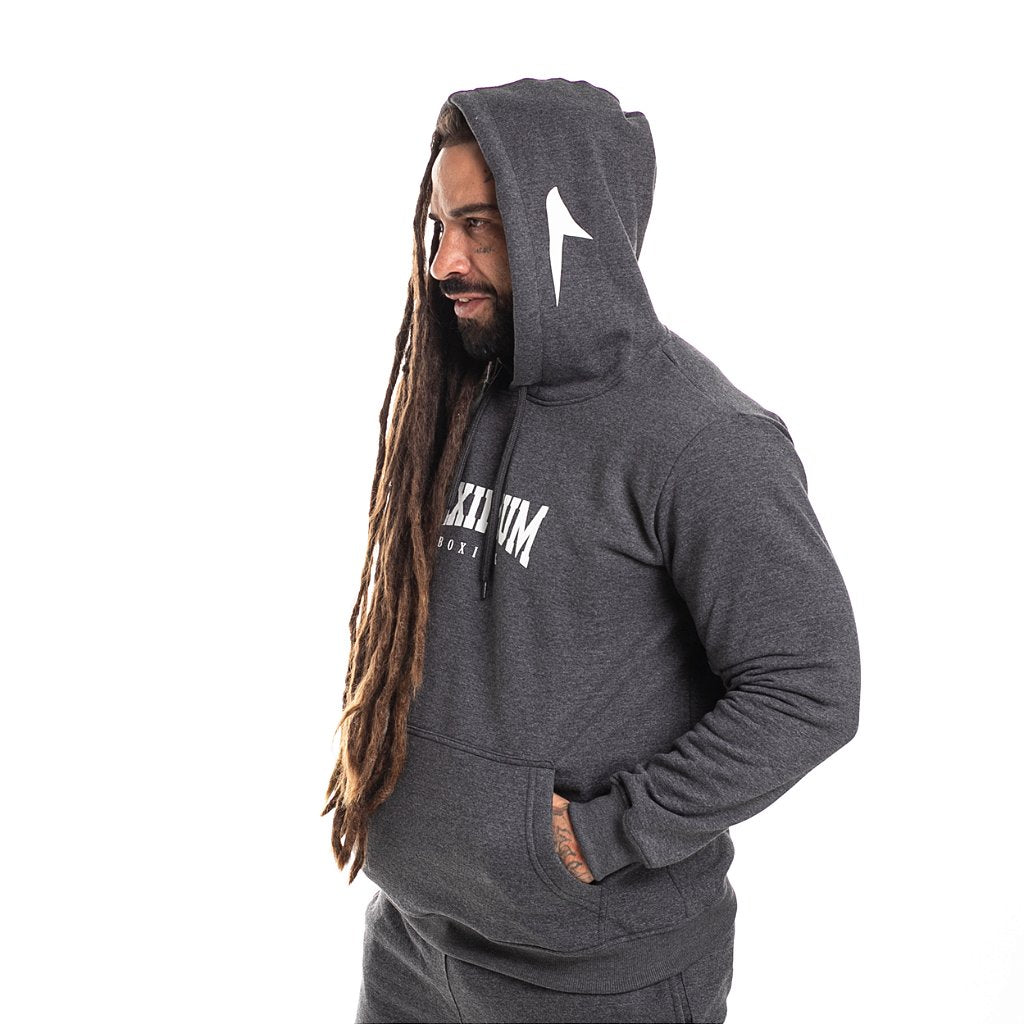 Blusa de Moletom Maximum Canguru - Cinza