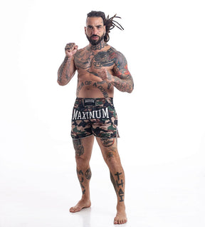 Shorts de Muay Thai Maximum Camuflado Exército