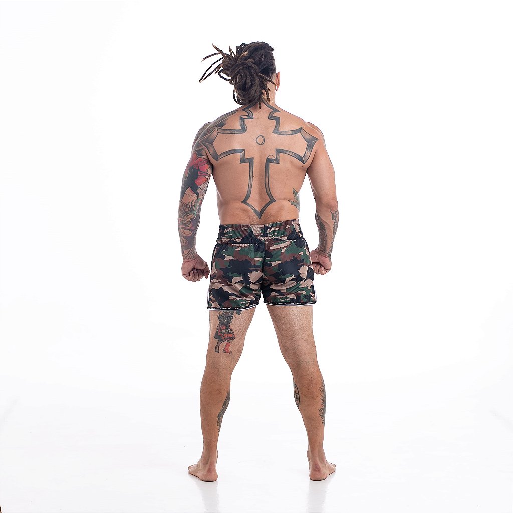 Shorts de Muay Thai Maximum Camuflado Exército