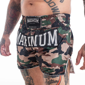 Shorts de Muay Thai Maximum Camuflado Exército