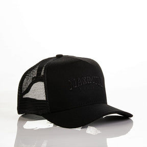 Boné Maximum Preto Logo Preto Algodão Rede