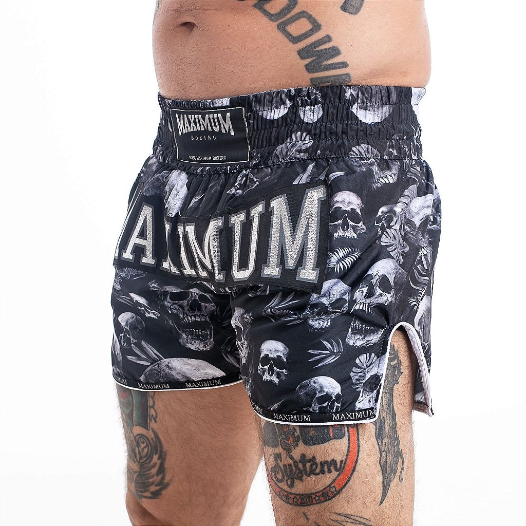 Shorts de Muay Thai Maximum Caveira