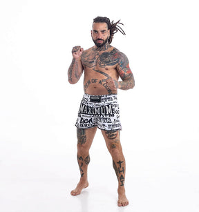 Shorts de Muay Thai Letras