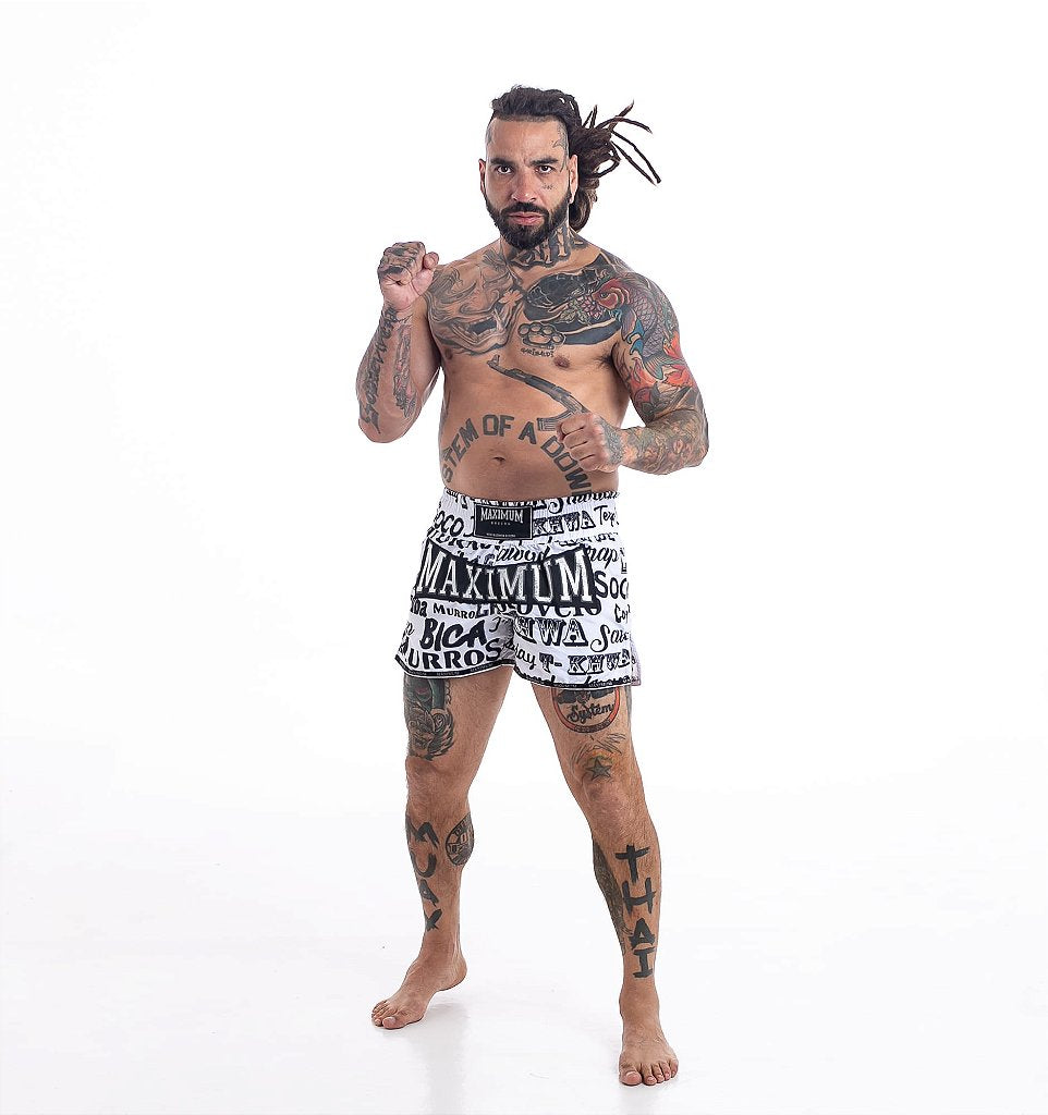 Shorts de Muay Thai Letras