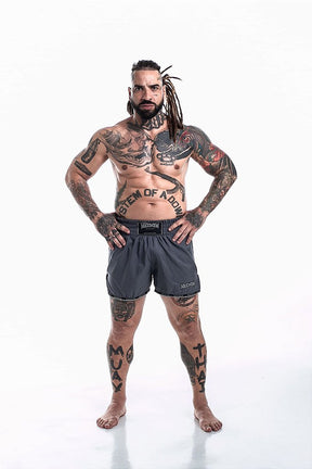 Shorts de Muay Thai Maximum Cinza