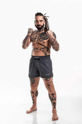 Shorts de Muay Thai Maximum Cinza