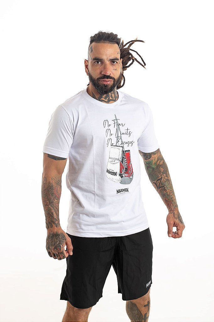 Camiseta Boxe Luva Branca - Maximum