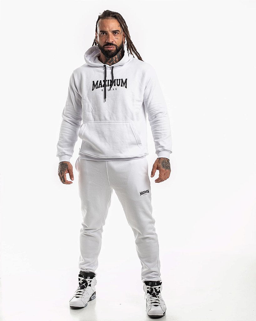 Calça de Moletom Jogger - Branco