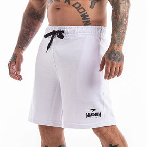 Shorts Bermuda Moletom Branco