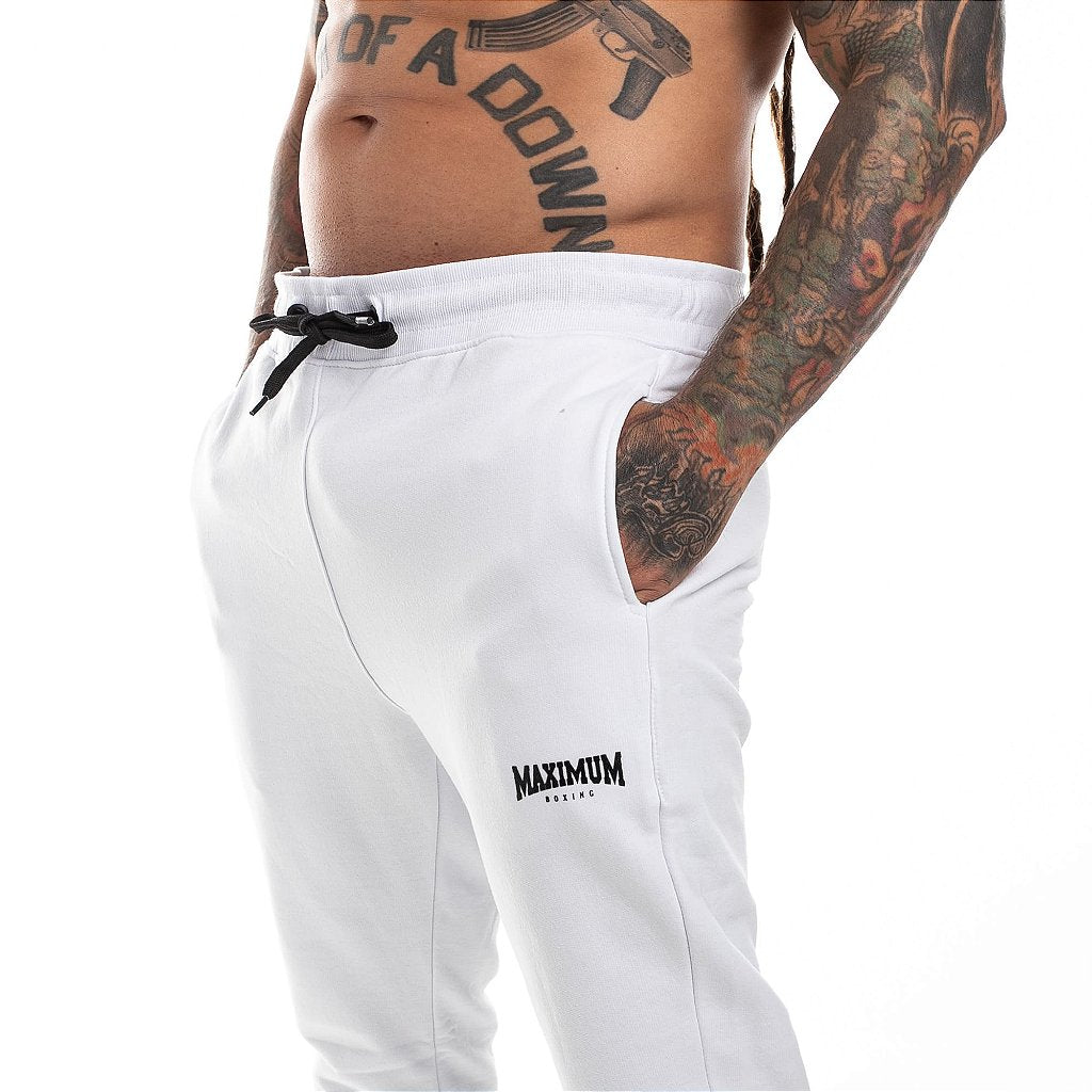 Calça de Moletom Jogger - Branco