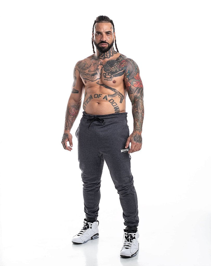 Calça Moletom Jogger Cinza