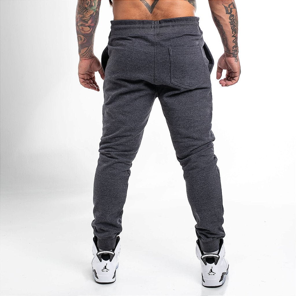 Calça Moletom Jogger Cinza