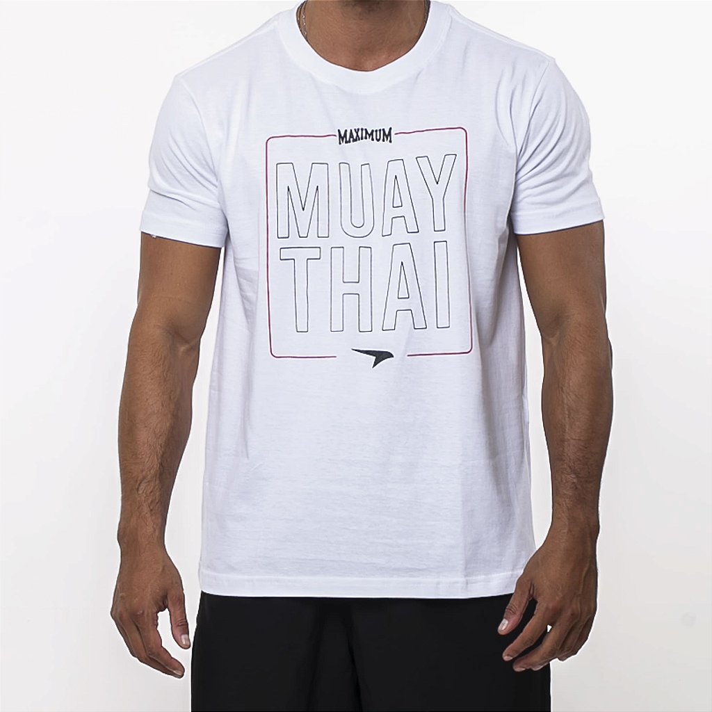 Camiseta Muay Thai Branca - Maximum
