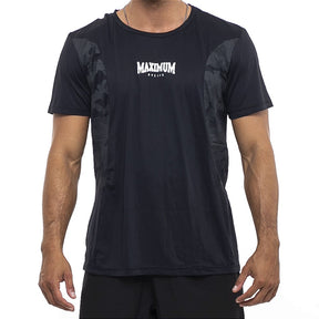 Camiseta Treino Fitness Dry Fit Detalhes Lateral Preto