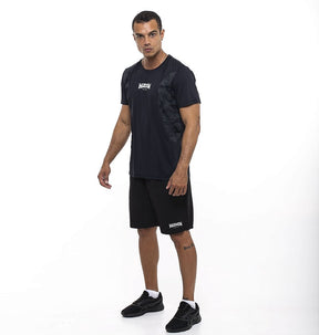 Camiseta Treino Fitness Dry Fit Detalhes Lateral Preto