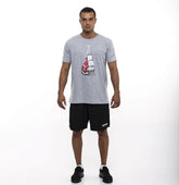 Camiseta Estampa Boxe Cinza
