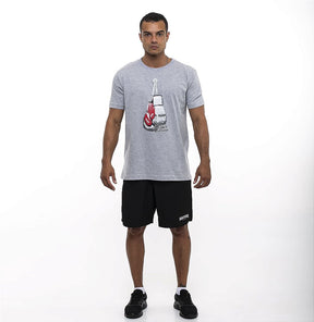 Camiseta Estampa Boxe Cinza