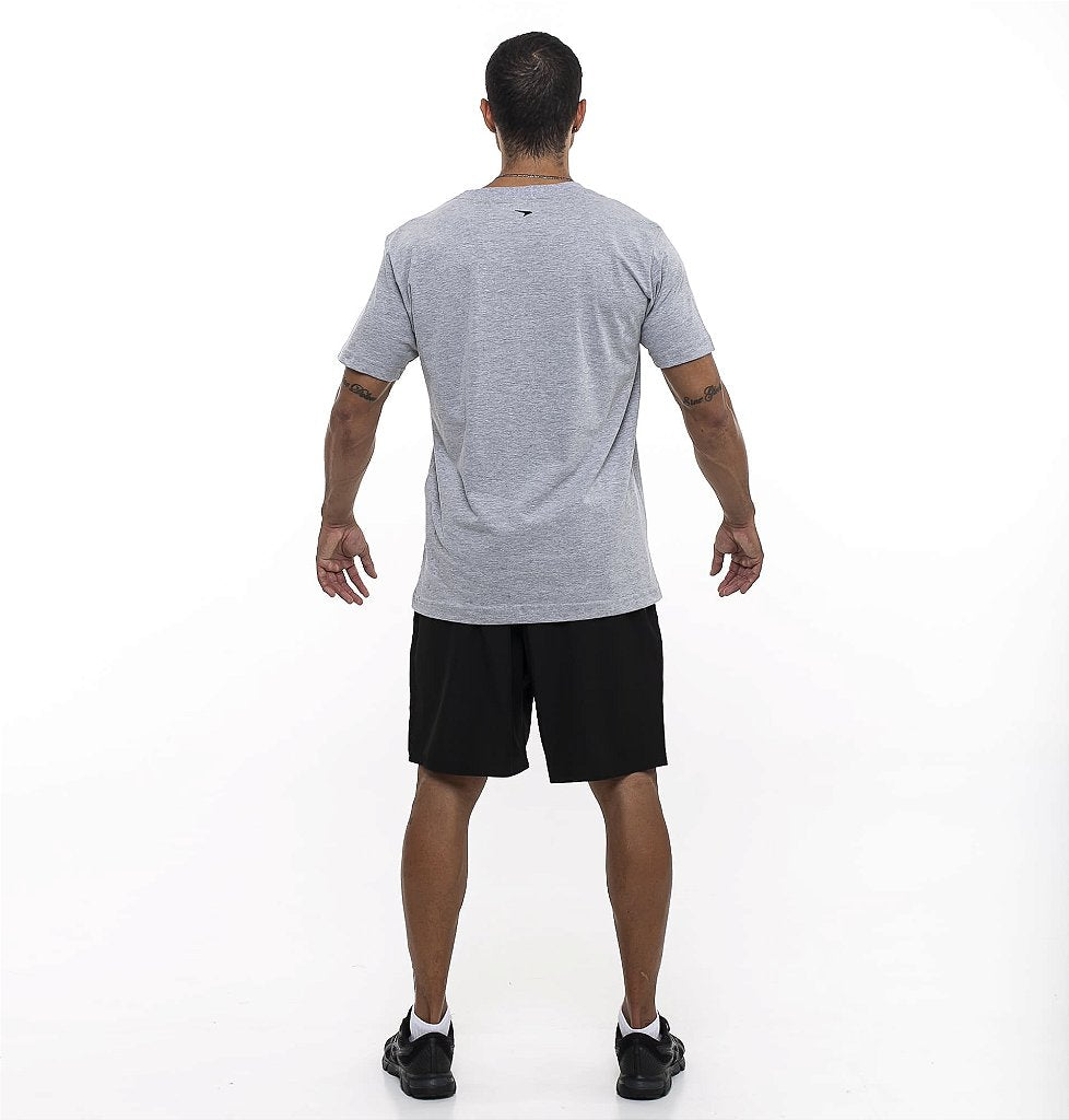 Camiseta Estampa Boxe Cinza