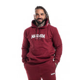 Blusa de Moletom Maximum Canguru - Bordô