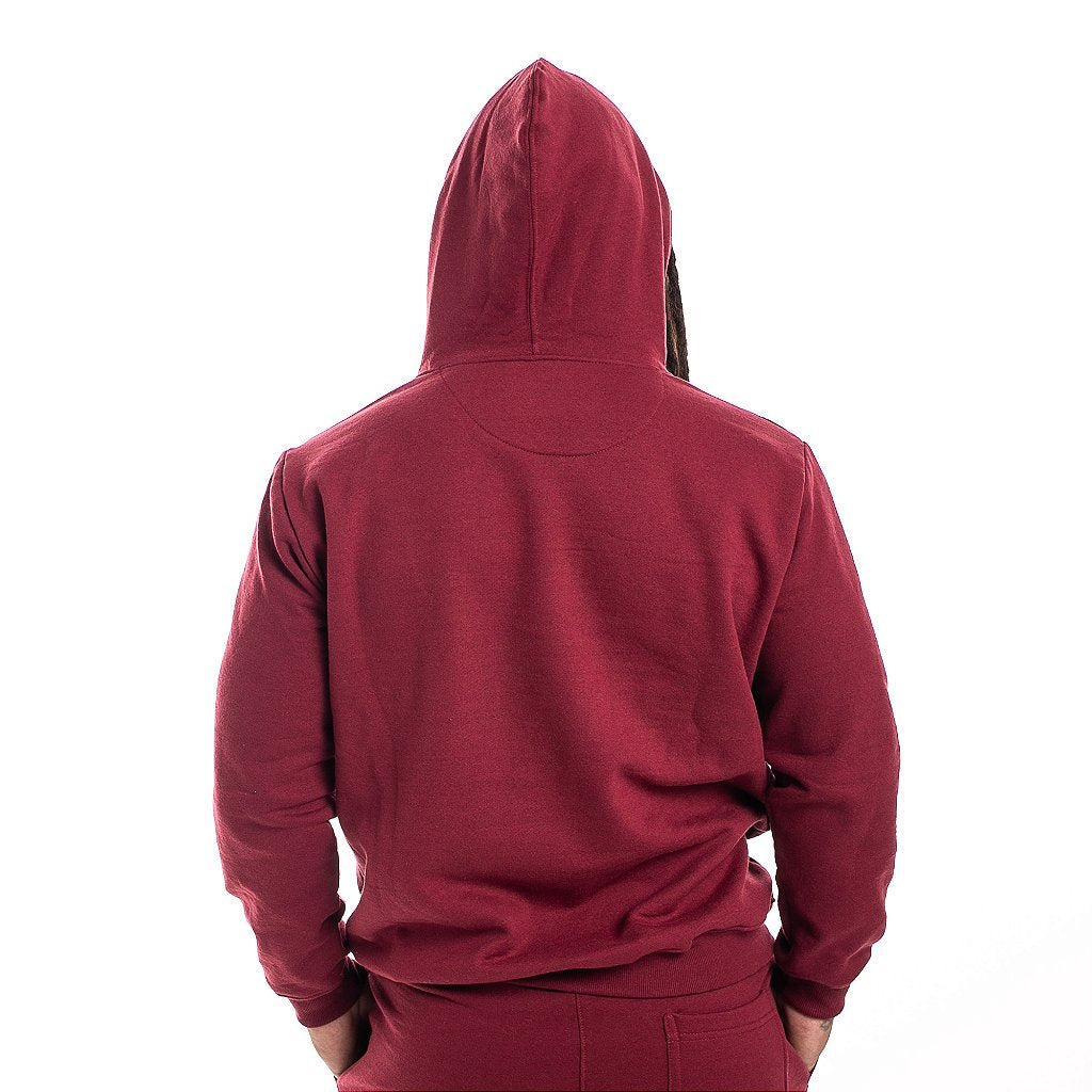 Blusa de Moletom Maximum Canguru - Bordô