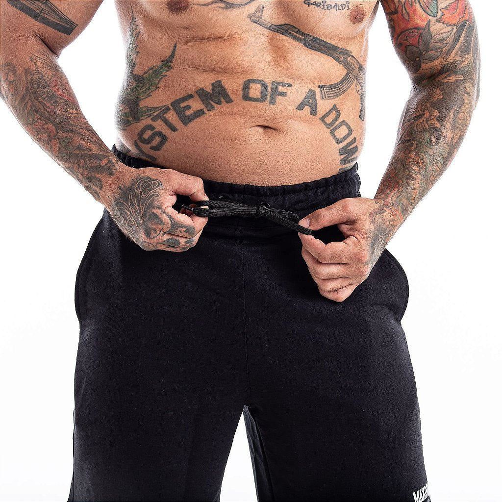 Shorts Bermuda Moletom Preto