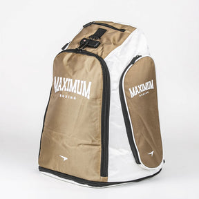 Bolsa de Treino Lutas e Fitness Branco e Dourado