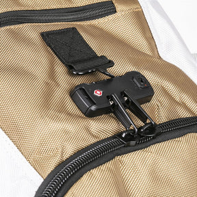 Bolsa de Treino Lutas e Fitness Branco e Dourado