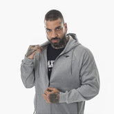 Jaqueta Fitness Poliester Cinza