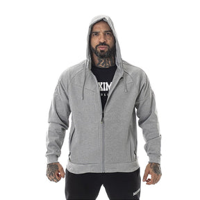 Jaqueta Fitness Poliester Cinza