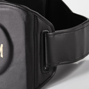 Cinturão de Muay Thai Preto e Dourado Power Face